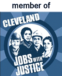 Member of Cleveland Jobs with Justice